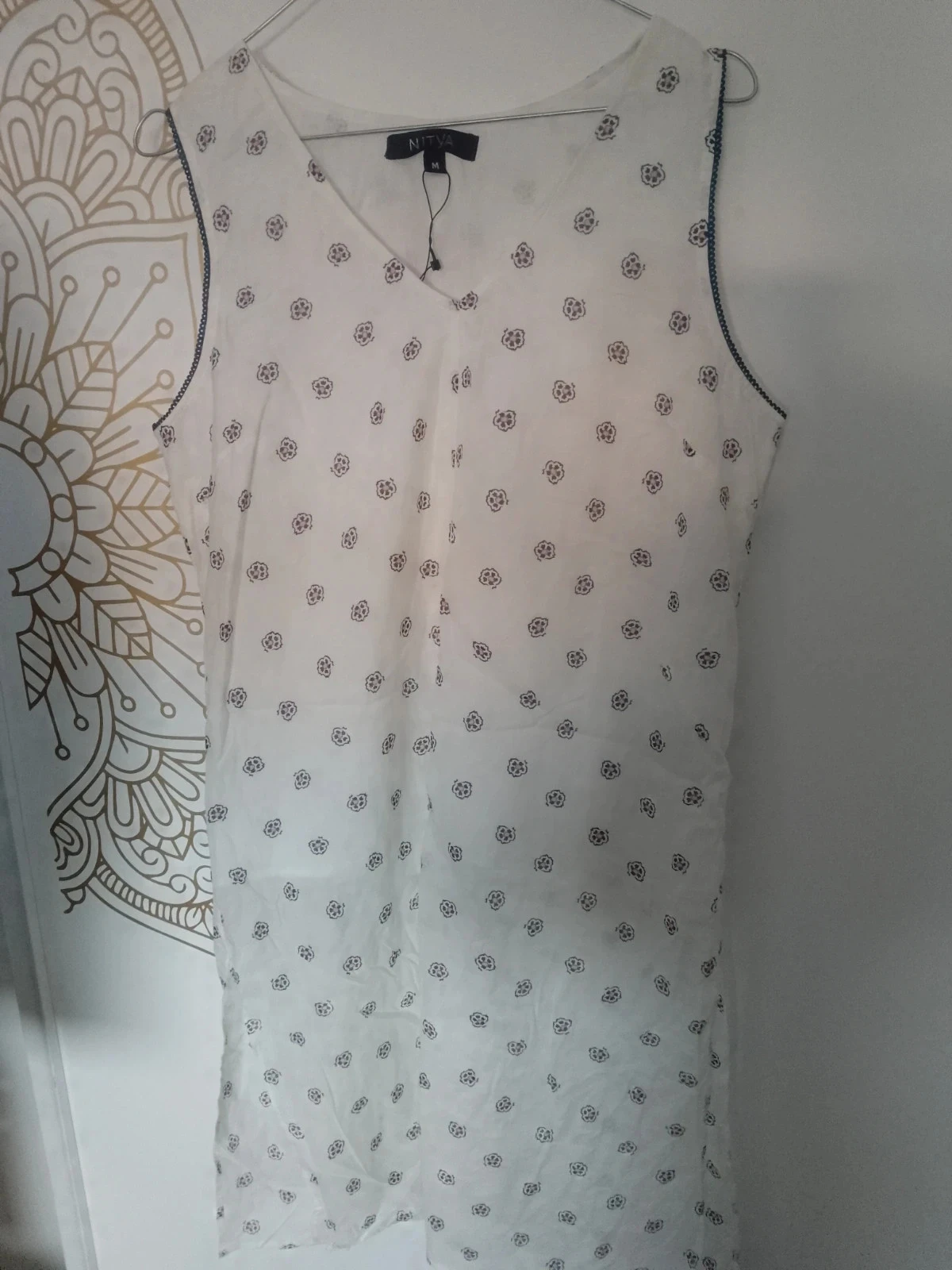 Jolie tunique longue blanche taille M